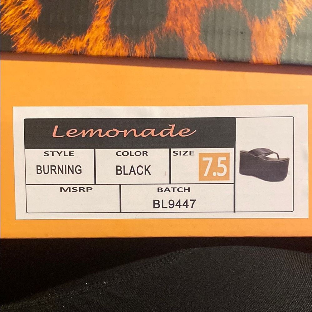 Lemon Black Platform Shoes